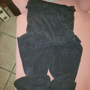 Adorable silk 1 piece strapless bebe jumper